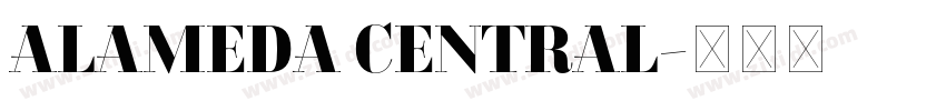 ALAMEDA CENTRAL字体转换
